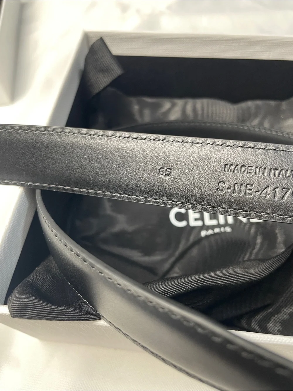 💖Celine Black Leather Belt Size 85cm/34in